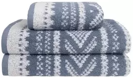 Marius håndkle gråblå