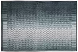 Tweez velourbadematte 60x90 aqua/grå