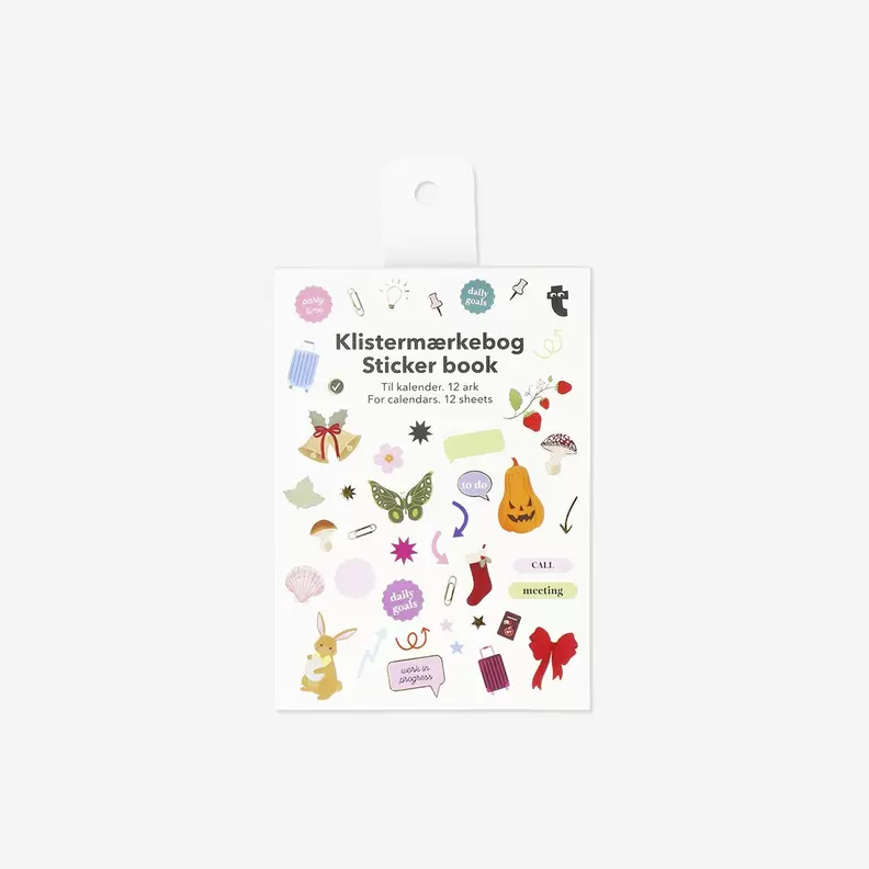 Sticker book for calendar - English