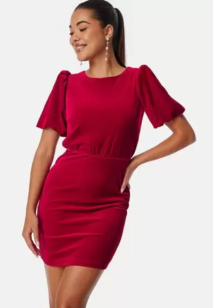 Bow Velvet Short Dress      Bow Velvet Short Dress