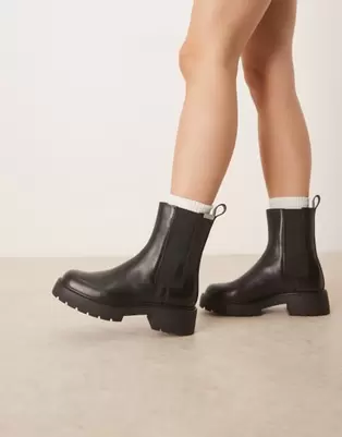 Calvin Klein Jeans chunky chelsea boots in black