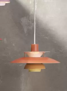 PH 5 mini taklampe Ø30 - oransje nyanser