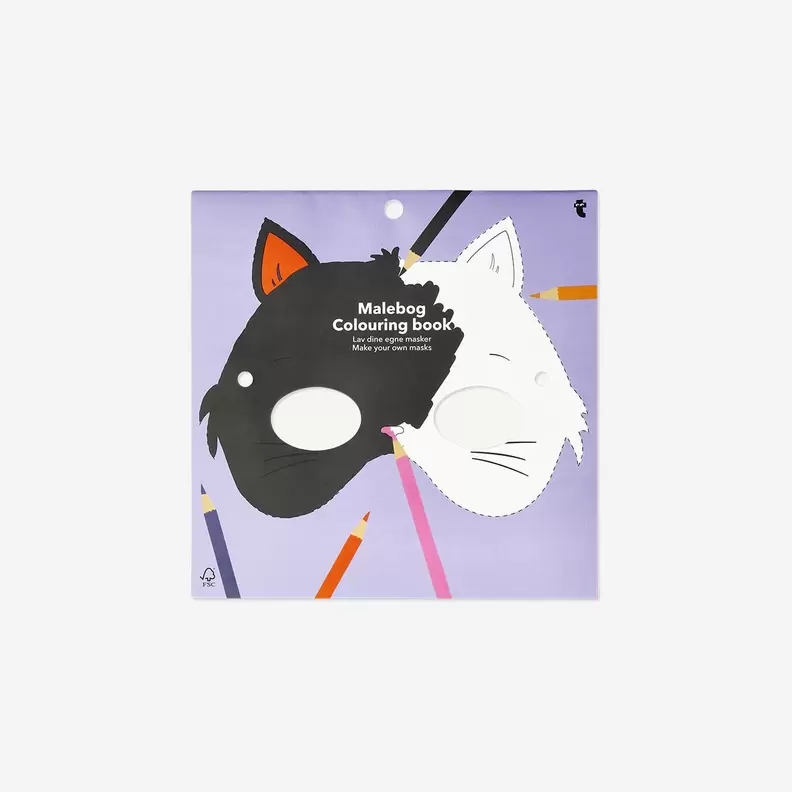 Colouring book for Halloween masks