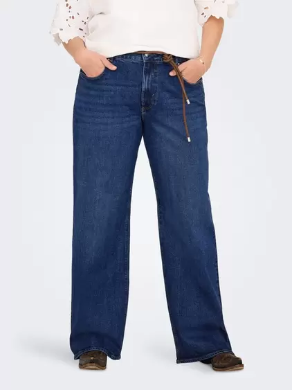 ONLY CARJUICY Høy midje Wide Leg Fit Jeans - 15353146