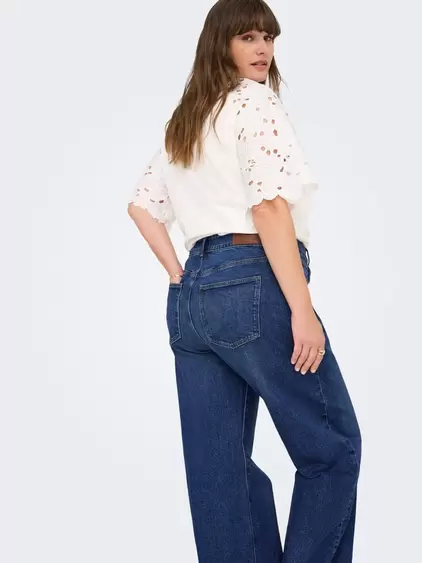 ONLY CARJUICY Høy midje Wide Leg Fit Jeans - 15353146