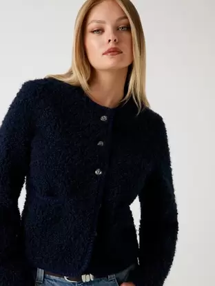 Faux fur jacket