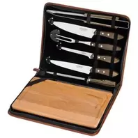 Grillsett brun/blank