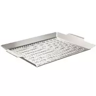 Grillbrett 48x32 cm stål/blank