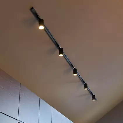 Track Spot skinne 5lys 1,5m sort