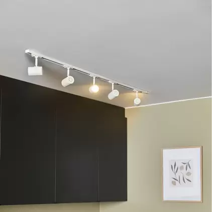 Track Spot skinne 5lys 1,5m hvit