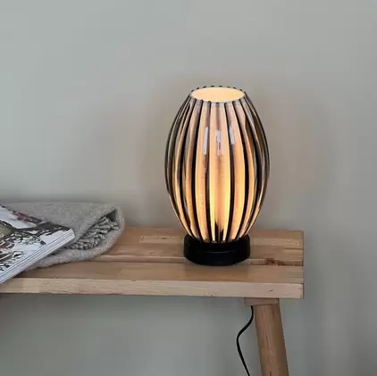 Calamaris II bordlampe 29cm smoke