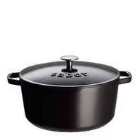 Støpejernsgryte 6,7L svart