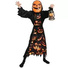 Skummelt Gresskar kostyme 6-8 år (120-130 cm)