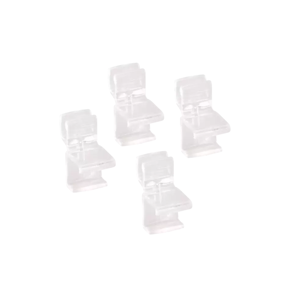 STATIVKLIPS FOR TRÅDHYLLE TRANSP