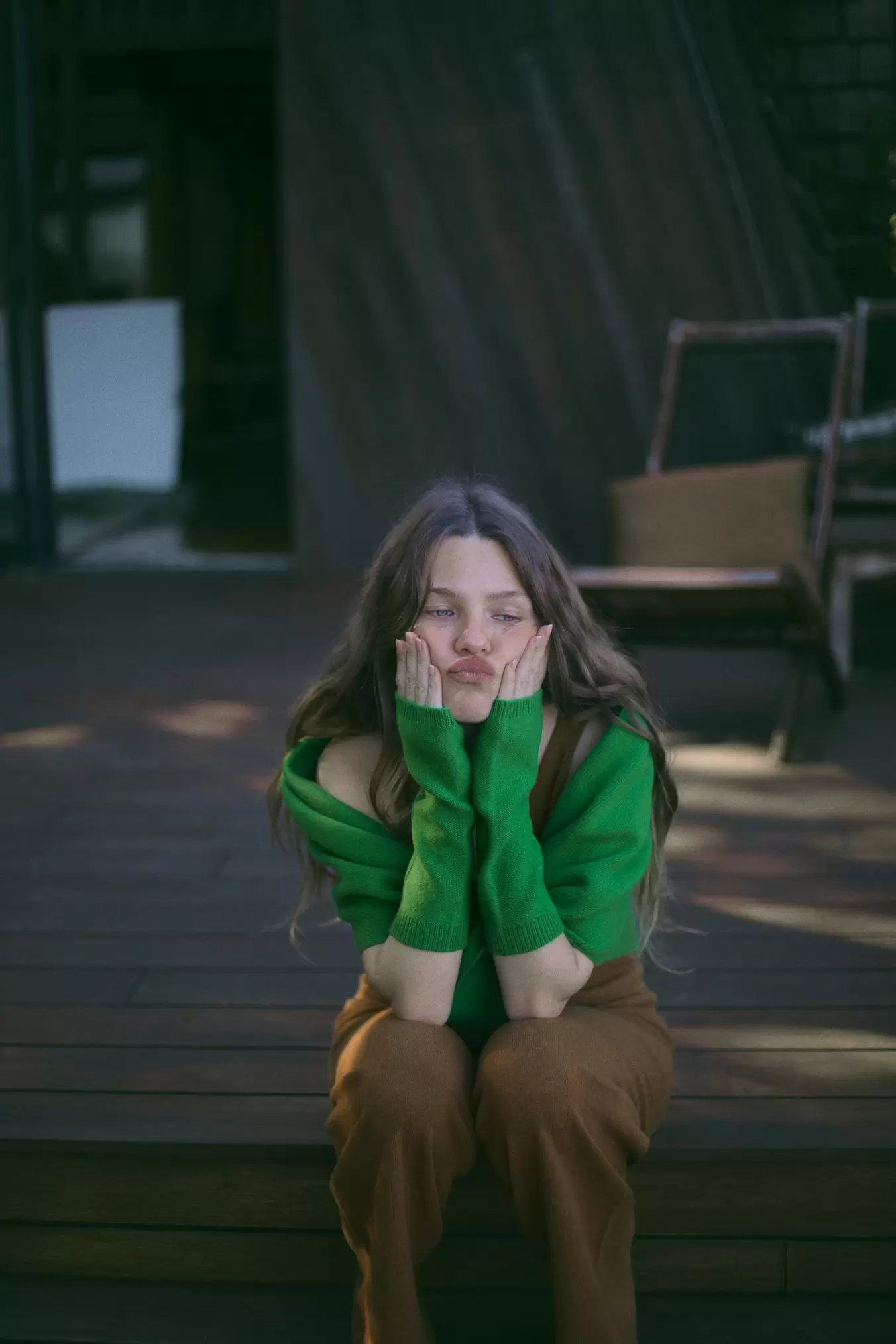 TREKANTET BANDANA 100% ULL