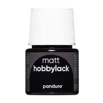 Hobbylakk matt Black 45 ml