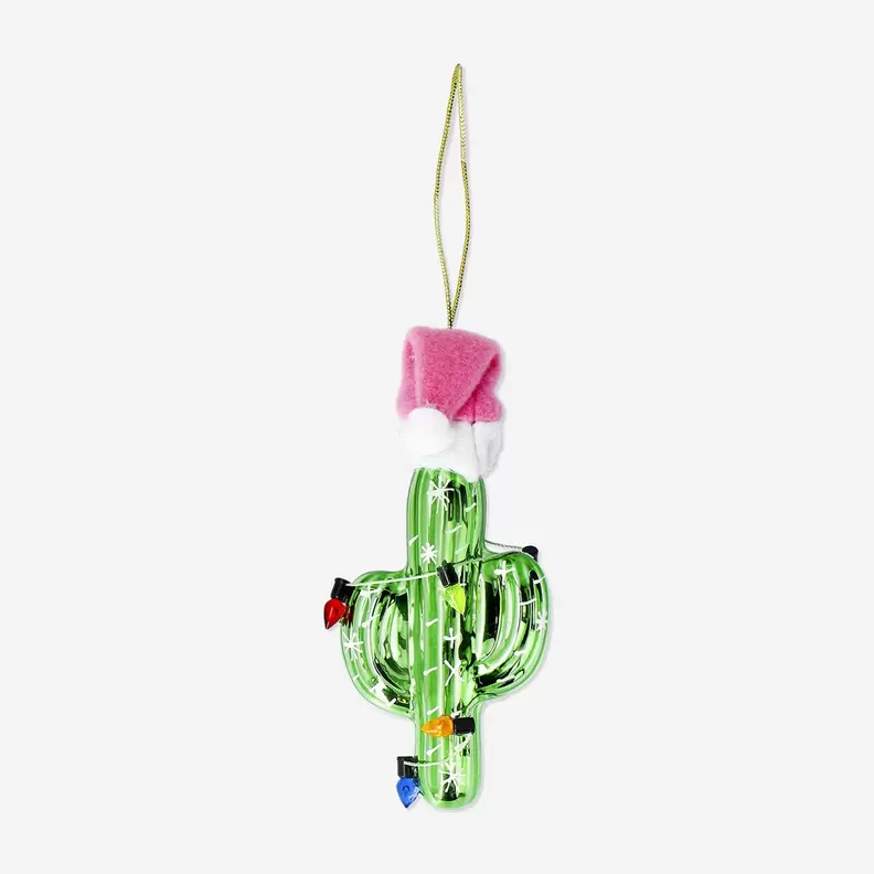 Christmas bauble - Cactus with Santa hat