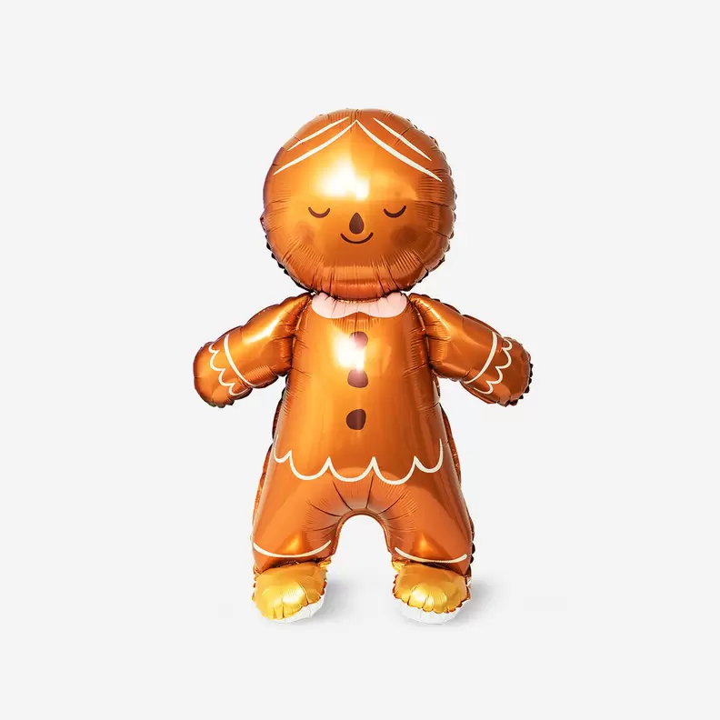 Gingerbread man as foil balloon - 86 cm