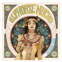 Malebok Alphonse Mucha Coloring Book, 25×25 cm, 40 sider