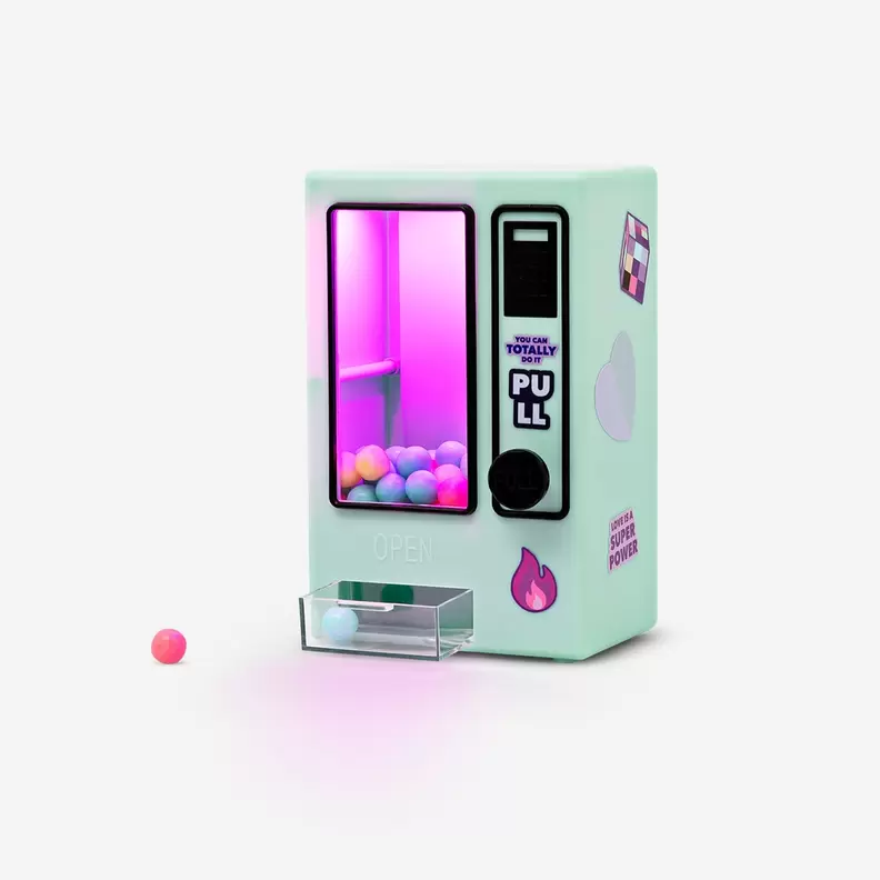 Sweet dispenser with colour changing light