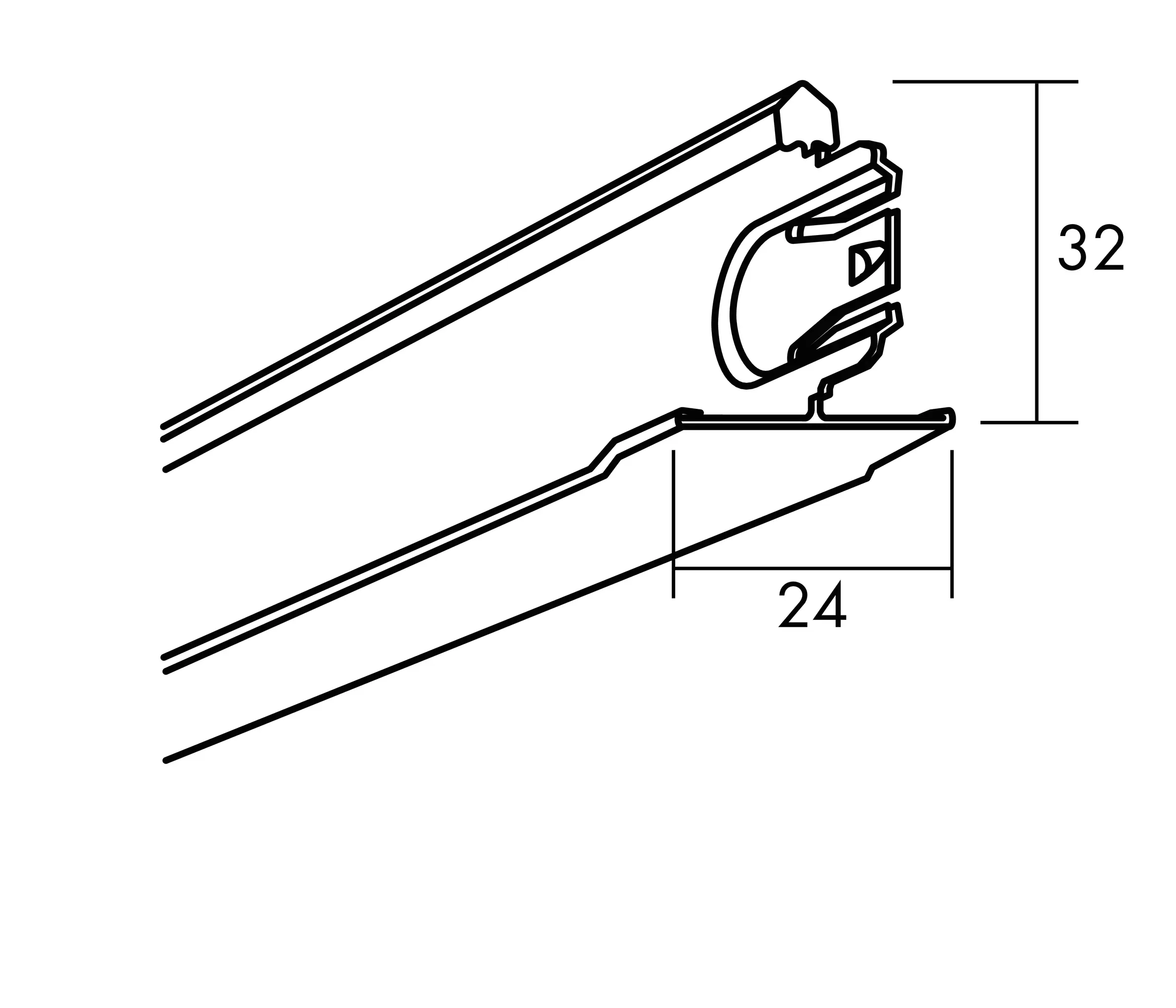 TVERRPROFIL CONNECT 8102 ECOPHON