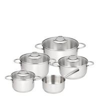 Steel grytesett 9 deler inkl lokk