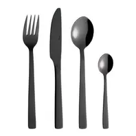 RAW bestikksett 40 deler svart