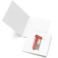 Små kunstkort telefonkiosk