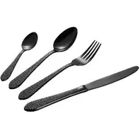 Craft bestikksett 16 deler hamret svart