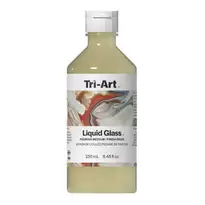 Tri-Art Liquid Glass Pouring Medium 250 ml, fungerer også som resinlignende lakk for akrylmaling