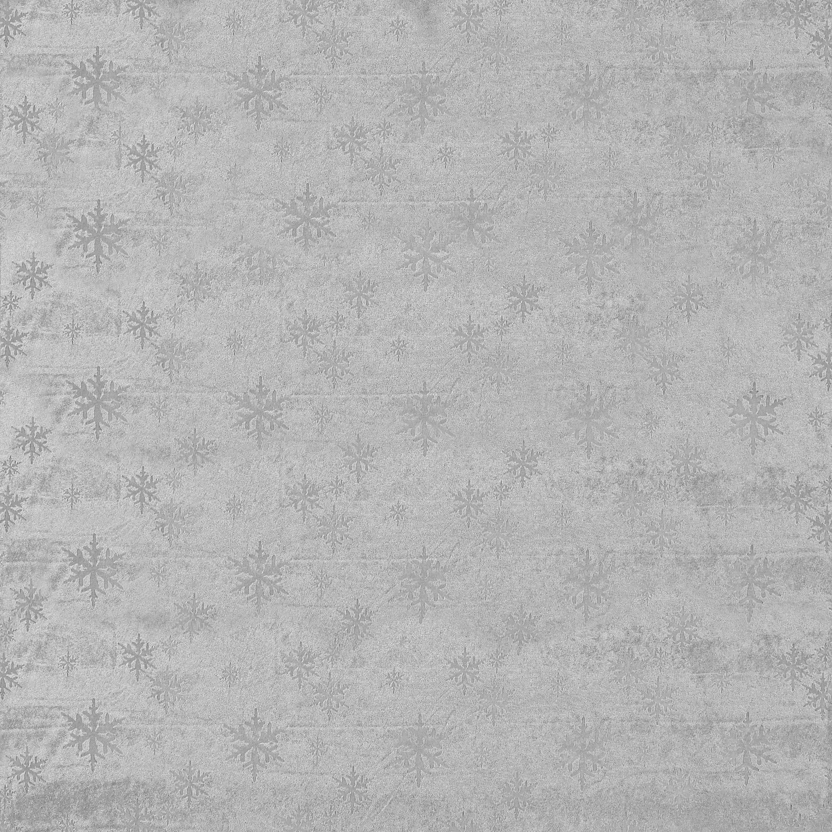 Velour grå preget med snøfnugg