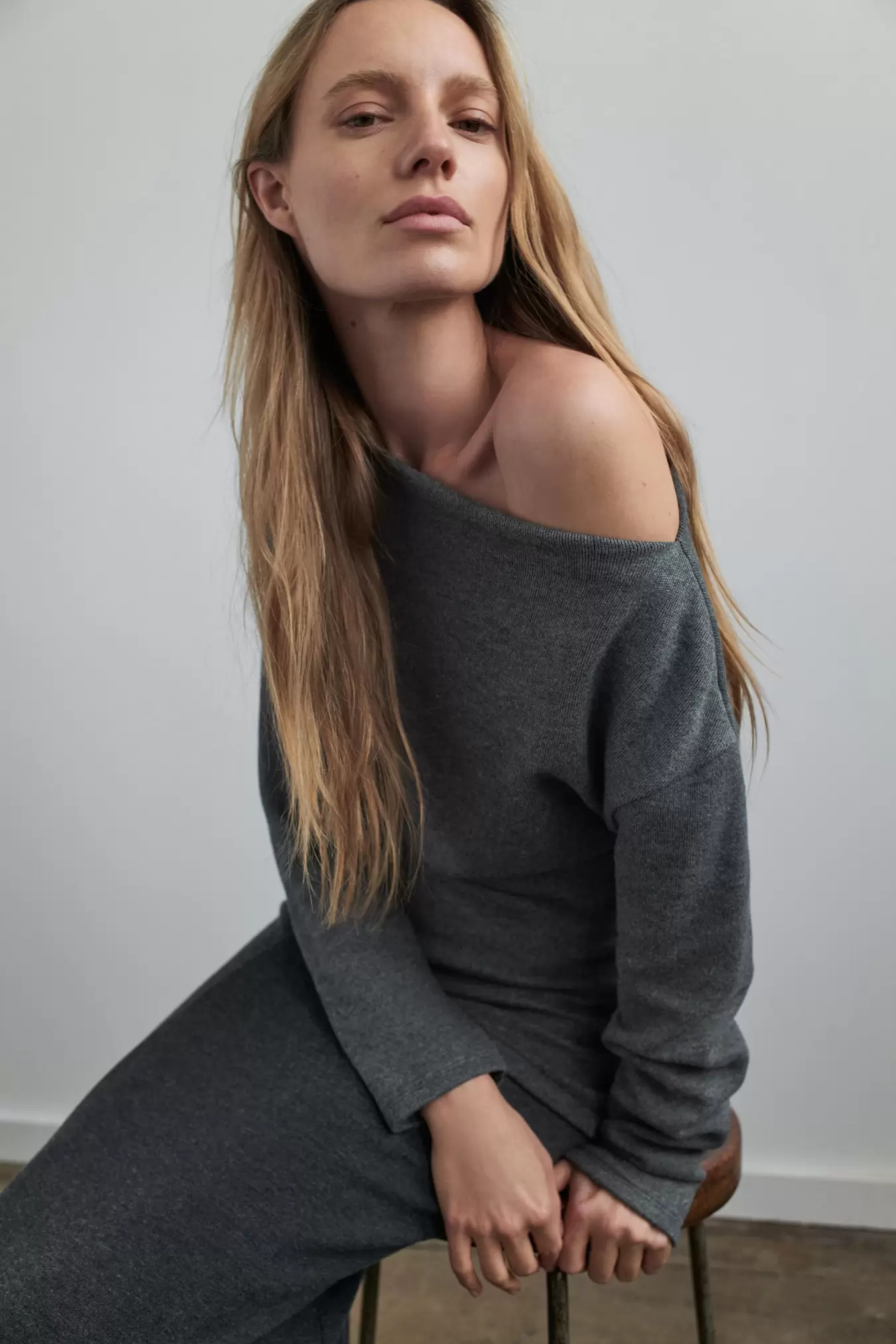 Kjole med myk kombinasjon