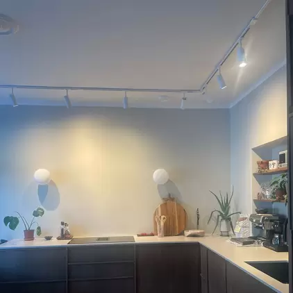 Track Spot Big skinne 5lys 1,5m hvit