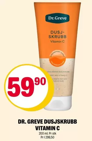 DR. GREVE DUSJ
SKRUBB VITAMIN C