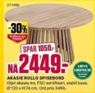 No - AKASIE ROLLO SPISEBORD