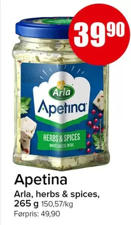 White - Apetina Herbs & Spices  Cheese in Oil