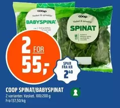COOP SPINAT/BABYSPINAT