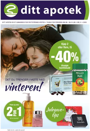 Ditt apotek-katalog i Sandefjord | Kjøp 2 eller flere, få -40% | 2025-10-29T00:00:00.000Z - 2025-11-18T00:00:00.000Z