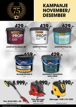 Mal Proff-katalog i Mo i Rana | Mal Proff Kundeavis | 2025-11-01T00:00:00.000Z - 2025-12-31T00:00:00.000Z