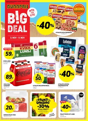 Bunnpris-katalog i Kolsås | Topptilbud for alle kunder | 2025-11-03T00:00:00.000Z - 2025-11-09T00:00:00.000Z