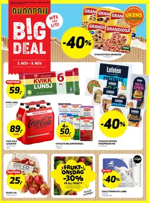 Bunnpris-katalog i Kolsås | Våre beste tilbud for deg | 2025-11-03T00:00:00.000Z - 2025-11-09T00:00:00.000Z