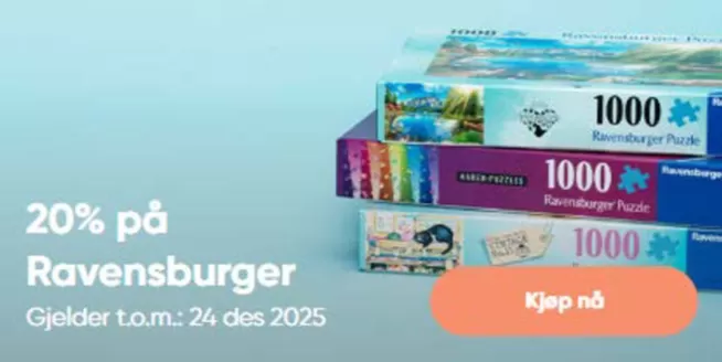 Panduro-katalog i Sandane | 20% på Ravensburger | 2025-11-03T00:00:00.000Z - 2025-12-24T00:00:00.000Z