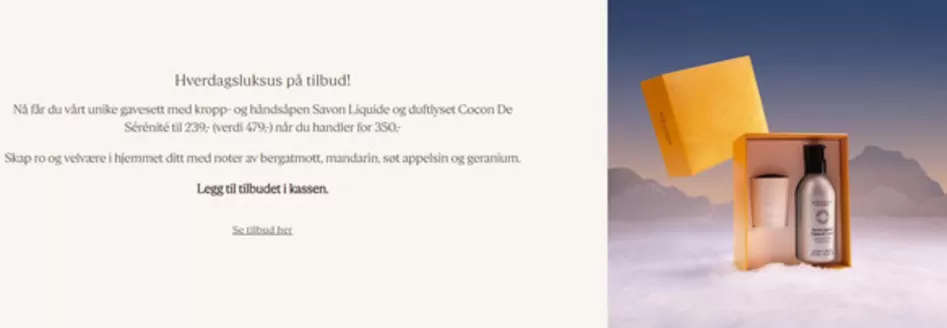 L'Occitane-katalog i Stavanger | Hverdagsluksus på tilbud! | 2025-11-03T00:00:00.000Z - 2025-12-24T00:00:00.000Z