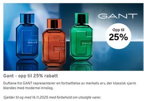 Shopping4net-katalog i Kolbotn | Gant - opp til 25% rabatt | 2025-11-03T00:00:00.000Z - 2025-11-16T00:00:00.000Z