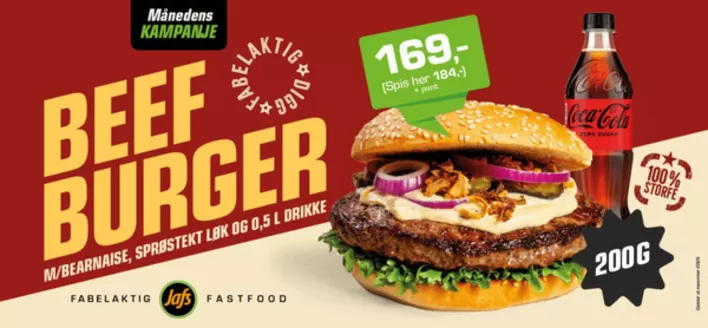 JaFs-katalog i Oslo | Beef Burger | 2025-11-03T00:00:00.000Z - 2025-11-30T00:00:00.000Z