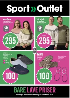 Sport Outlet-katalog i Gålå | Spesialtilbud for deg | 2025-11-04T00:00:00.000Z - 2025-11-16T00:00:00.000Z