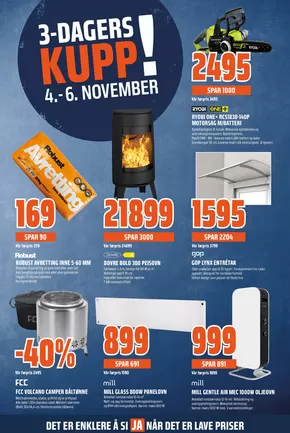 Obs Bygg-katalog i Flisa | Våre beste tilbud for deg | 2025-11-04T00:00:00.000Z - 2025-11-06T00:00:00.000Z