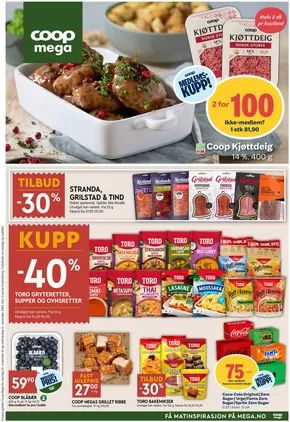 Coop Mega-katalog i Surnadal | Nye tilbud å oppdage | 2025-11-10T00:00:00.000Z - 2025-11-16T00:00:00.000Z