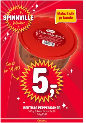 Coop Extra-katalog i Surnadal | Spar nå med våre tilbud | 2025-11-10T00:00:00.000Z - 2025-11-16T00:00:00.000Z
