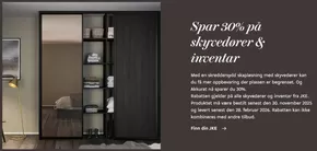 JKE Design-katalog i Bergen | Spar 30% på skyvedører & inventar | 2025-11-10T00:00:00.000Z - 2025-11-30T00:00:00.000Z